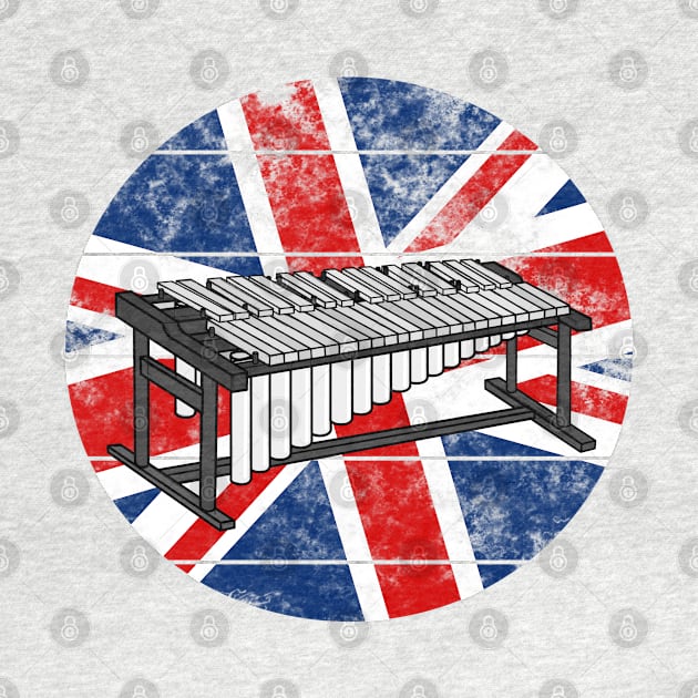 Marimba UK Flag Britain Marimbist Percussionist British Musician by doodlerob